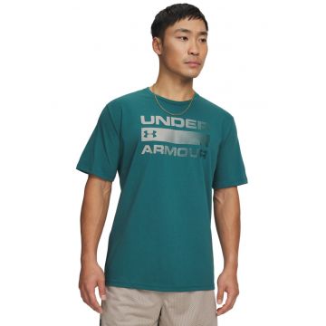 Tricou din amestec de bumbac Team Issue Wordmark - Verde persan