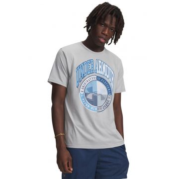 Tricou lejer Varsity Crest - Albastru pastel/Gri deschis/Alb optic