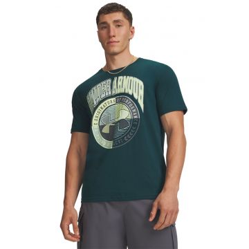 Tricou lejer Varsity Crest - Verde padure/Verde pal