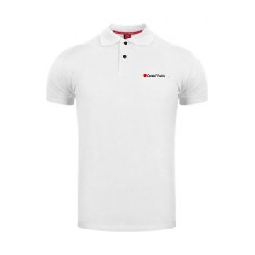 Tricou  polo - alb - bumbac - Alb