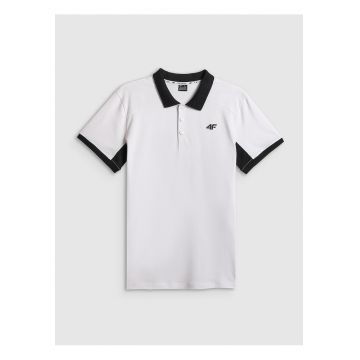 Tricou polo barbati  alb - regular