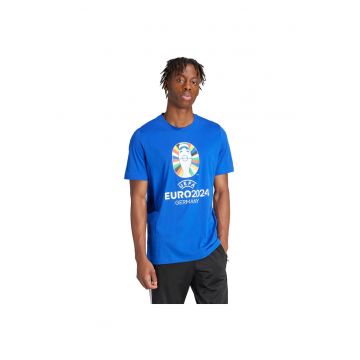 Tricou sportiv -  Euro24 - bumbac - albastru