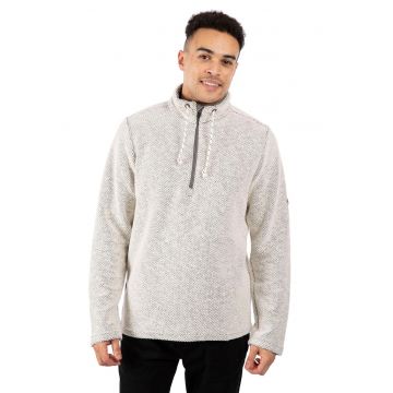 Bluza sport cu fenta cu fermoar Falmouthfloss - Alb prafuit -