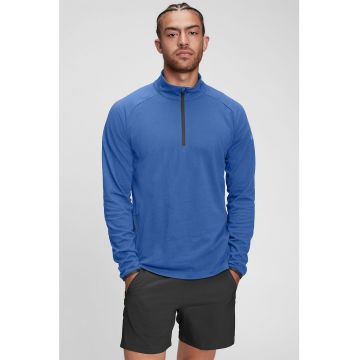 Bluza sport uni cu fermoar scurt