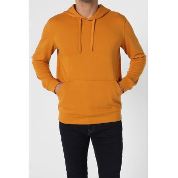 Hanorac regular fit de bumbac cu buzunar kangaroo