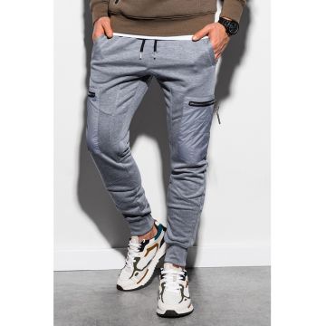 Pantaloni sport cargo cu detalii contrastante