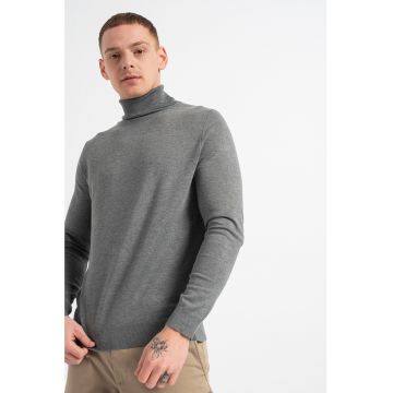 Pulover tricotat fin cu guler inalt Wyler
