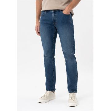 Blugi barbati - regular fit - talie medie - 5 buzunare -  D-Jerry 64 - albastru inchis - Albastru inchis