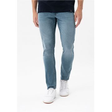 Blugi barbati - straigh fit - talie medie - bumbac - 5 buzunare -  D-Jacob 2 - albastru - Albastru