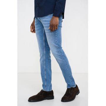 Blugi slim fit Oregon - Albastru melange