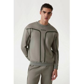 Bluza de trening cu detalii contrastante - Verde