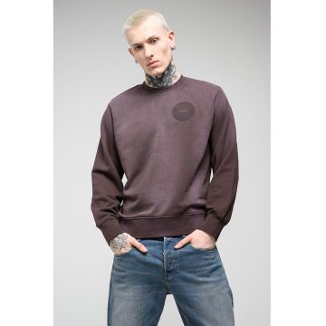 Bluza de trening de bumbac organic Sunfaded - Violet prafuit