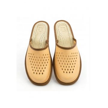 de casa pentru barbati -  Piele Crem - Crem