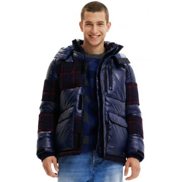 Geaca matlasata cu design patchwork Bernard