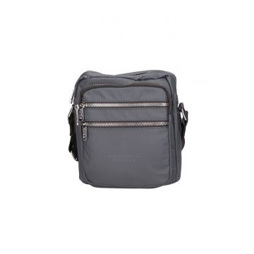 Geanta crossbody cu buzunare exterioare - Grey
