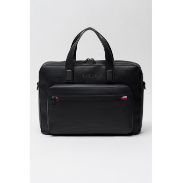 Geanta de piele ecologica pentru laptop Corporate - Negru