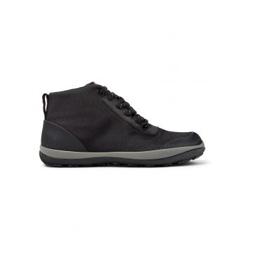 Ghete impermeabile din material textil Peu Pista 1245 - Negru/Gri deschis