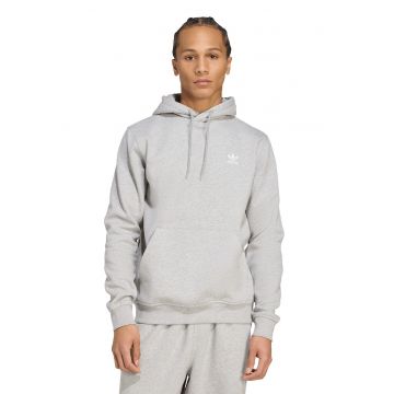 Hanorac cu buzunar kangaroo Essentials Trefoil - Gri melange