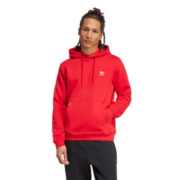 Hanorac cu buzunar kangaroo Essentials Trefoil - Rosu vermillion