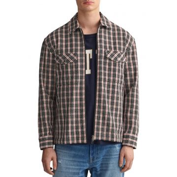 Jacheta-camasa cu buzunare aplicate - Crem