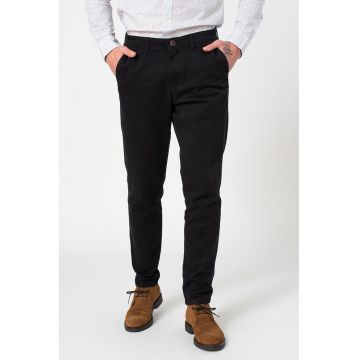 Pantaloni chino cu buzunare oblice Marco - Negru