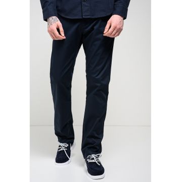 Pantaloni chino drepti Mosa - Bleumarin