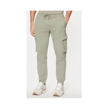 Pantaloni de trening cargo din amestec de bumbac