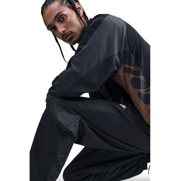 Pantaloni de trening relaxed fit cu buzunare laterale Windrunner - Negru/Negru stins