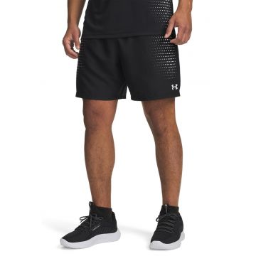 Pantaloni scurti cu talie elastica pentru fitness - Negru