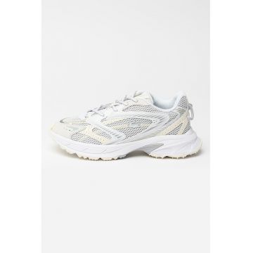 Pantofi sport cu insertii de plasa L003 Neo Shot - Alb/Bej deschis