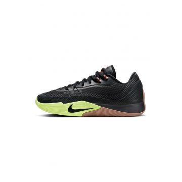 Pantofi sport Street Flare din piele ecologica cu logo - pentru baschet - Negru/Verde lime