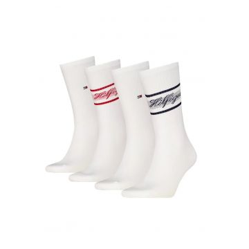 Set 4 perechi sosete lungi  701238505 - Alb