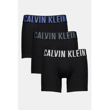 Set de boxeri cu logo - 3 perechi - Alb/Negru/Albastru