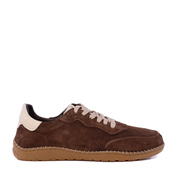 Sneakers bărbați Thezeus maro din piele întoarsă 2101BP74034VM