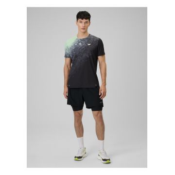 Tricou barbat  verde - regular - uscare rapida - imprimeu