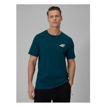 Tricou barbatesc  turcoaz regular - bumbac - confortabil