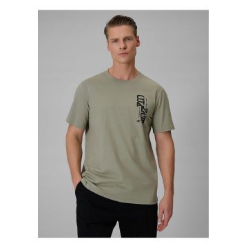 Tricou barbati -  khaki - bumbac - imprimeu