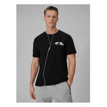 Tricou barbati  negru - bumbac - regular