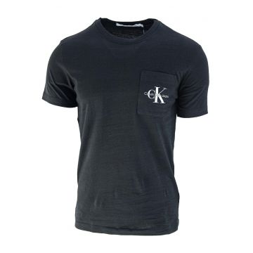 Tricou Calvin Klein Slim Monogram Pocket T-shirt - Negru