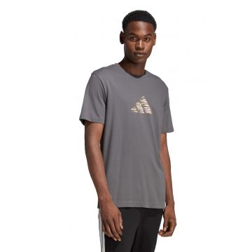 Tricou cu imprimeu logo Camo - Gri inchis