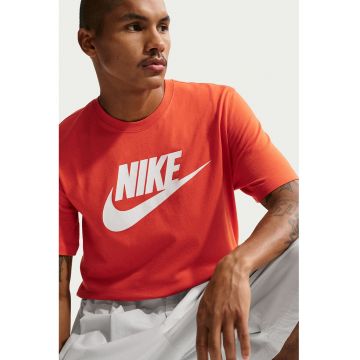 Tricou cu imprimeu logo Icon Futura - Portocaliu mandarina/Alb murdar