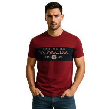 Tricou cu imprimeu logo - Rosu