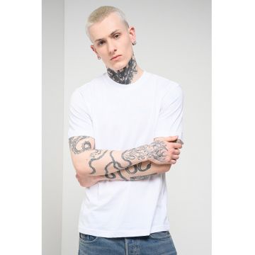 Tricou de bumbac organic cu imprimeu pe spate - Alb