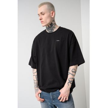 Tricou de bumbac organic Heavy - Negru