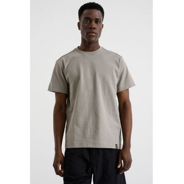 Tricou din bumbac organic cu decolteu la baza gatului - Verde pal