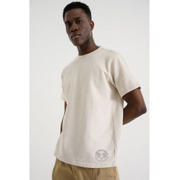 Tricou din bumbac organic - Gri deschis melange