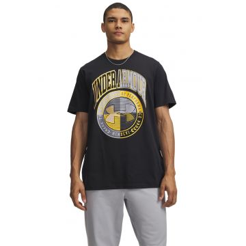 Tricou lejer Varsity Crest - Negru/Galben sofran