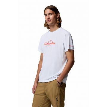 Tricou pentru drumetii Zero Rules™ - Alb/Portocaliu