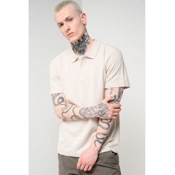 Tricou polo de bumbac organic - Maro nisip