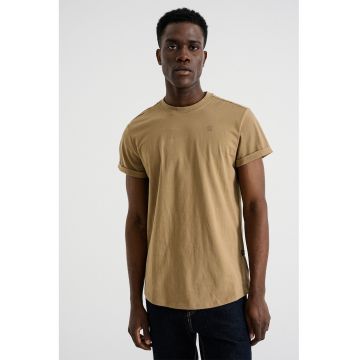 Tricou relaxed fit din bumbac organic Lash - Maro camel